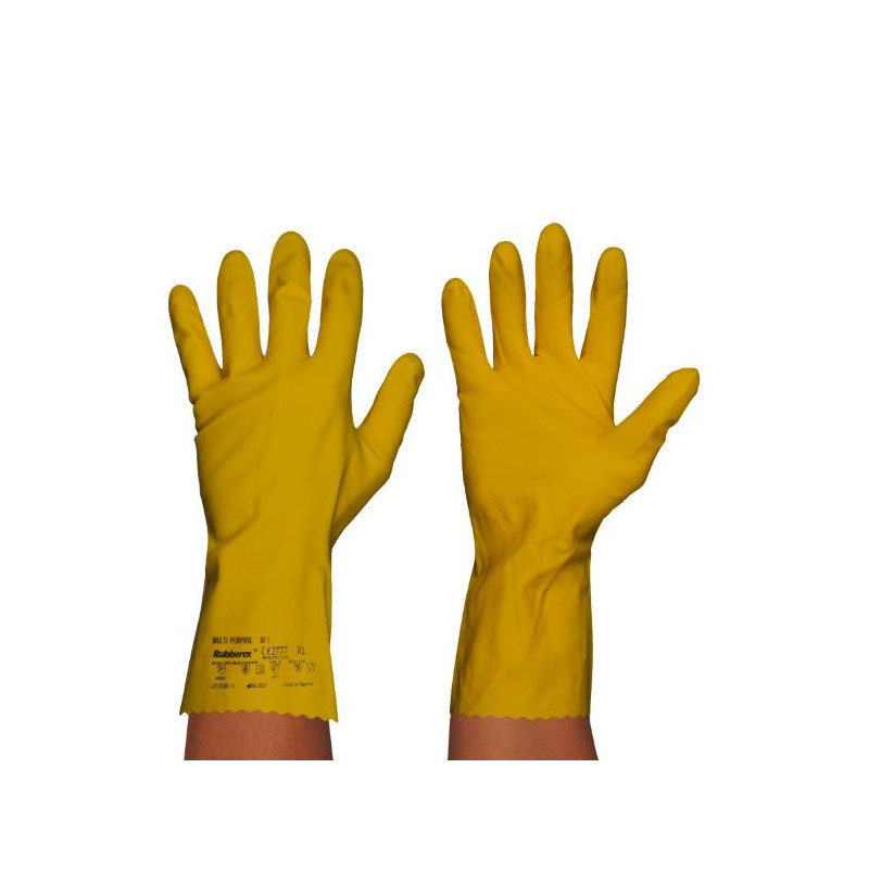 RF1 – Guantes de Trabajo de Látex Flocado Premium CAT III