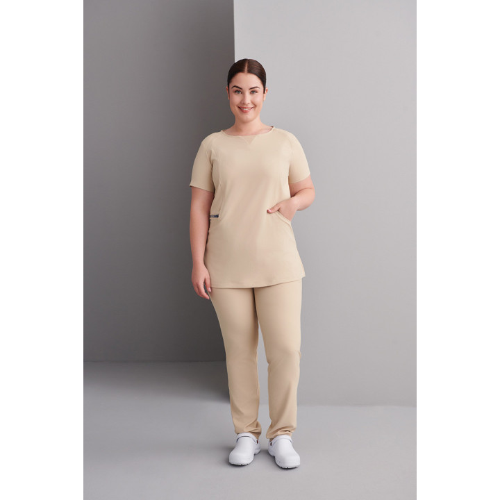 Casaca Sanitaria Cuello V Regular Fit | Luvil Protección Laboral