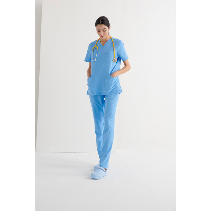 Casaca Sanitaria Cuello V Regular Fit | Luvil Protección Laboral