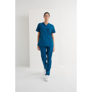 Casaca Sanitaria Cuello V Regular Fit | Luvil Protección Laboral