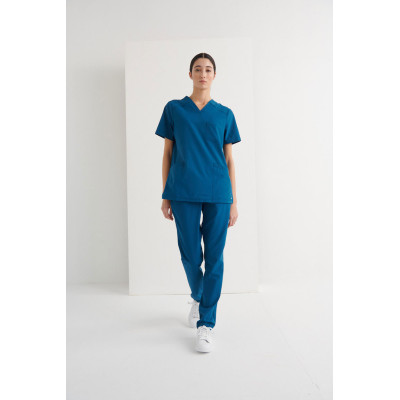 Casaca Sanitaria Cuello V Regular Fit Phoenix Obrerol-Monza| Luvil Protección Laboral