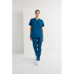 Casaca Sanitaria Cuello V Regular Fit | Luvil Protección Laboral