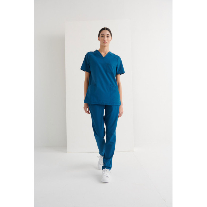 Casaca Sanitaria Cuello V Regular Fit | Luvil Protección Laboral