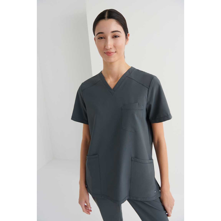 Casaca Sanitaria Cuello V Regular Fit | Luvil Protección Laboral