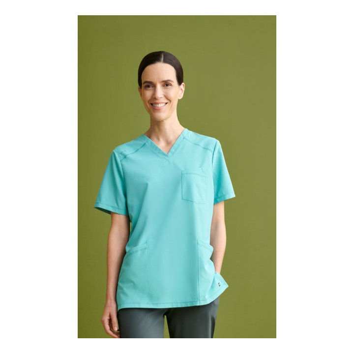 Casaca Sanitaria Cuello V Regular Fit | Luvil Protección Laboral