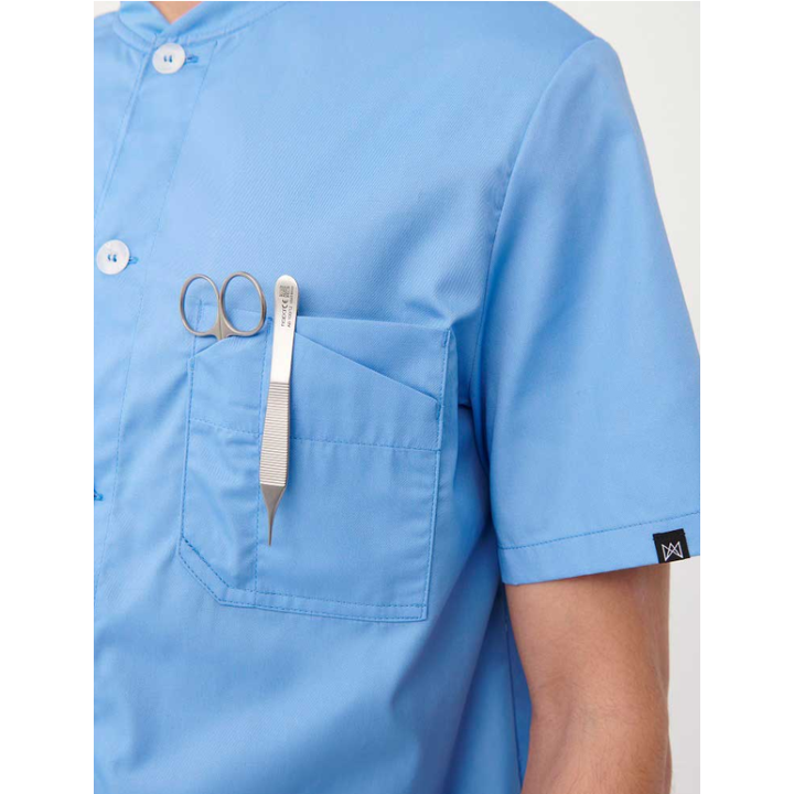 Chaqueta Sanitaria Tejido Combinado Regular Fit | Luvil Protección Laboral
