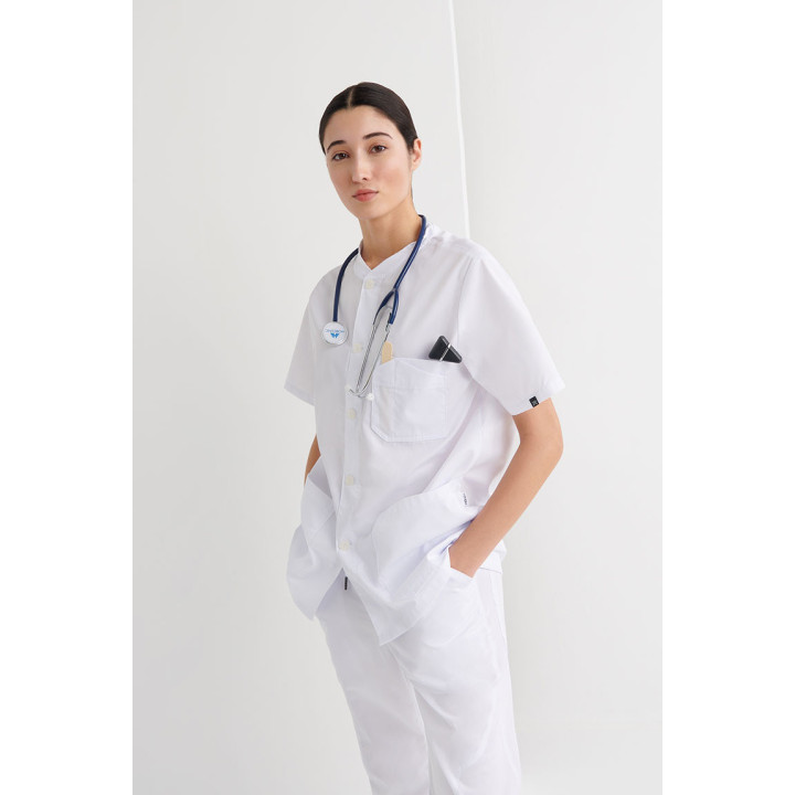 Chaqueta Sanitaria Tejido Combinado Regular Fit | Luvil Protección Laboral